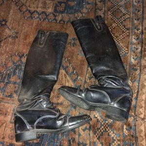 Ariat tall slim leather field boots no zip 8